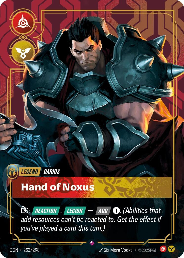 Image for Darius - Hand of Noxus (253/298) - Riftbound: League of Legends Trading Card Game