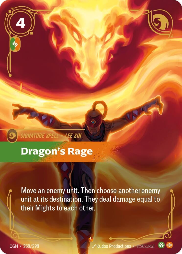 Image for Dragon's Rage (258/298) - Riftbound: League of Legends Trading Card Game