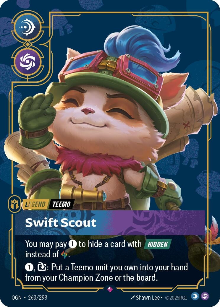 Image for Teemo - Swift Scout (263/298) - Riftbound: League of Legends Trading Card Game
