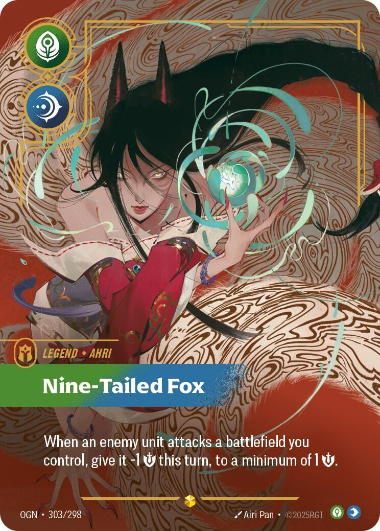 Image for Ahri, Nine-Tailed Fox (Overnumbered) (303/298) (OGN) - Riftbound: League of Legends Trading Card Game