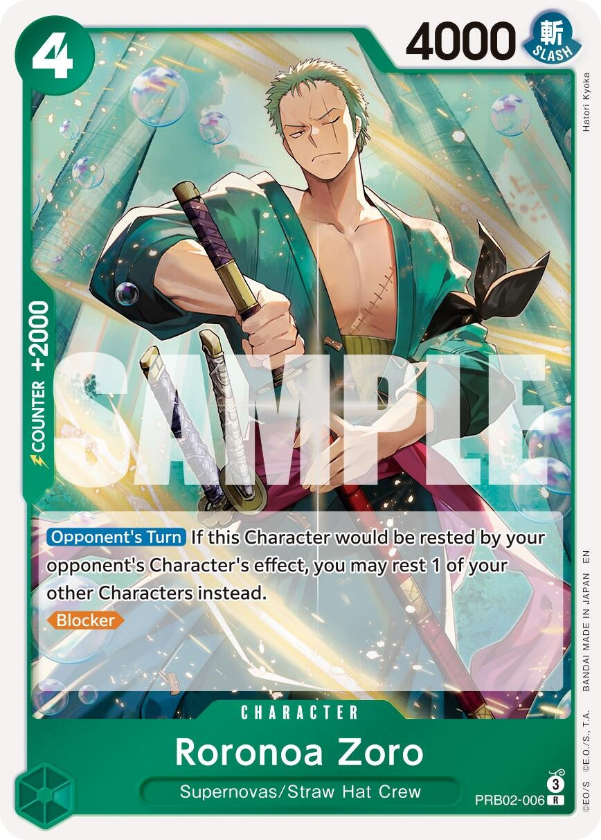 Image for Roronoa Zoro - PRB02-006 (PRB02-006) - One Piece Card Game