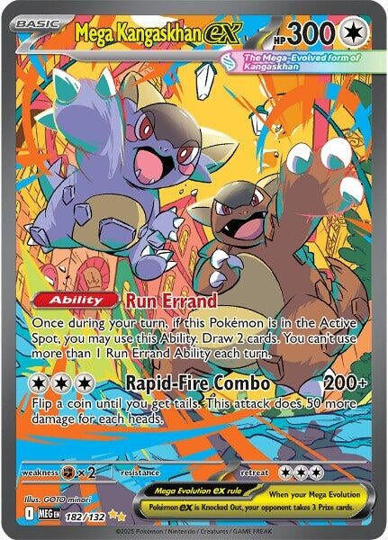 Image for Mega Kangaskhan ex (182/132) - Pokemon