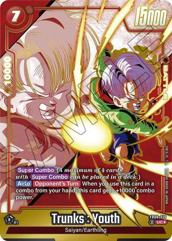 Image for Trunks : Youth - FB08-016 (Alternate Art) (FB08-016) - Dragon Ball Super: Fusion World