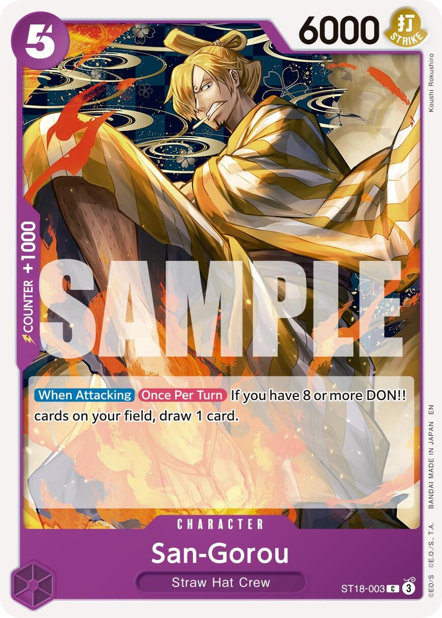 Image for San-Gorou (Reprint) (ST18-003) - One Piece Card Game