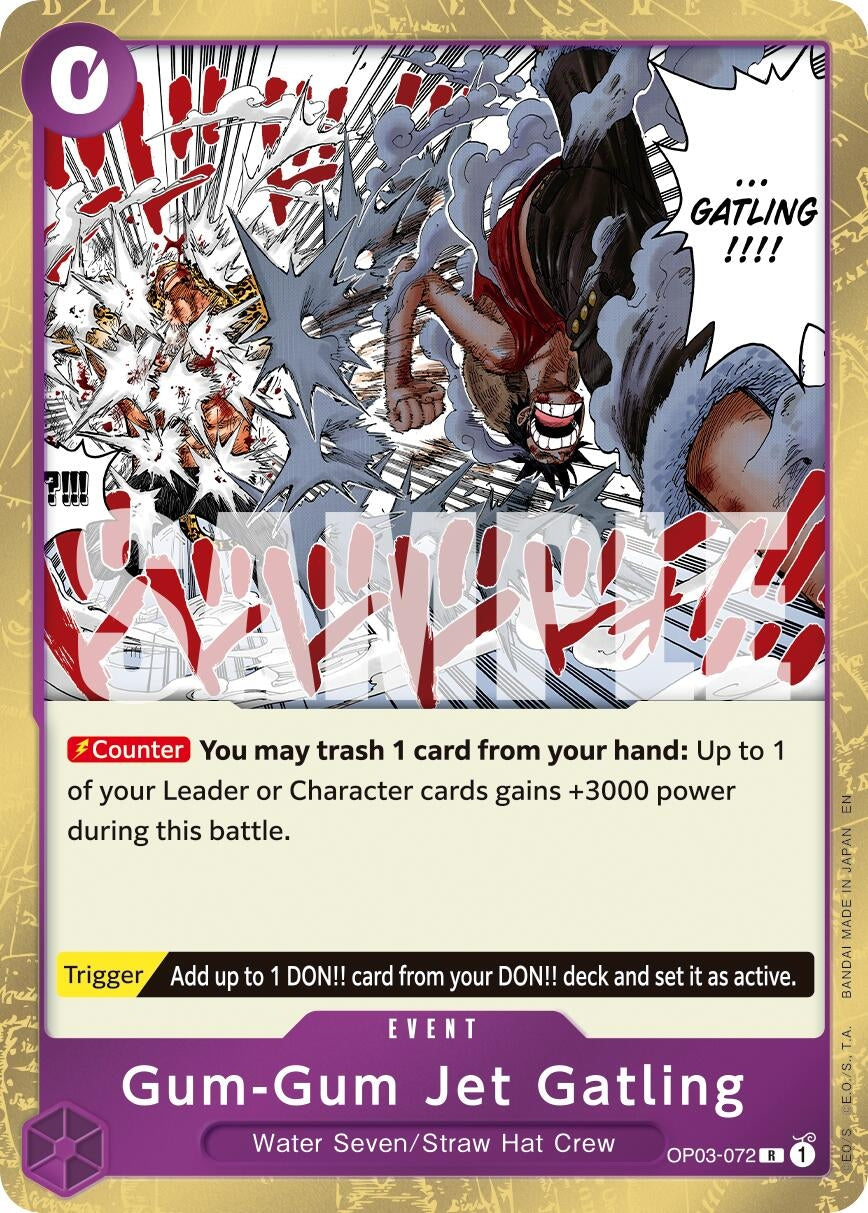 Image for Gum-Gum Jet Gatling (Reprint) (OP03-072) - One Piece Card Game