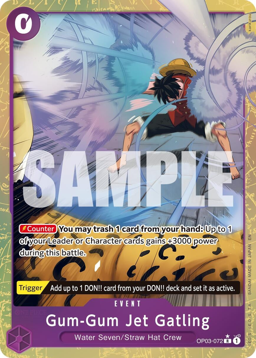 Image for Gum-Gum Jet Gatling (Alternate Art) (OP03-072) - One Piece Card Game