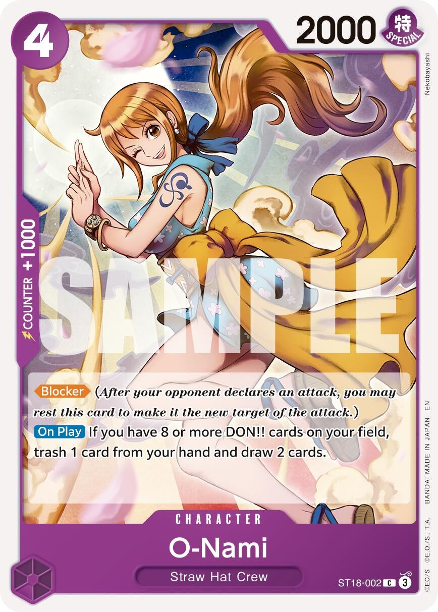 Image for O-Nami (Reprint) (ST18-002) - One Piece Card Game