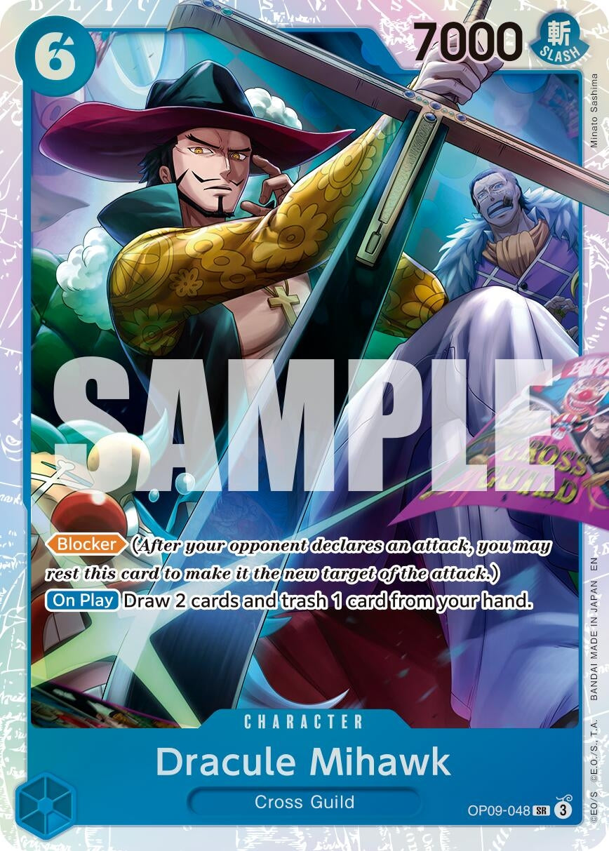 Image for Dracule Mihawk - OP09-048 (Reprint) (OP09-048) - One Piece Card Game