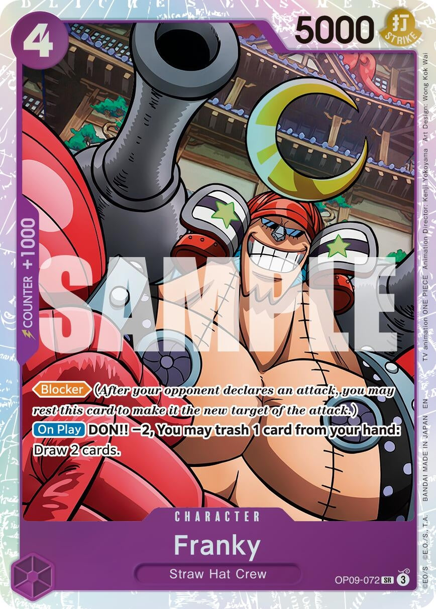 Image for Franky - OP09-072 (Reprint) (OP09-072) - One Piece Card Game