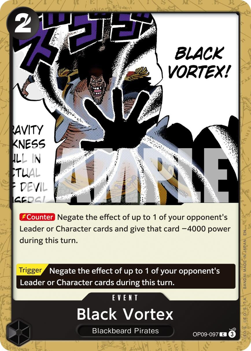 Image for Black Vortex (Reprint) (OP09-097) - One Piece Card Game