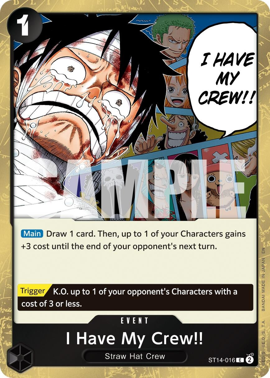 Image for I Have My Crew!! (Pirate Foil) (ST14-016) - One Piece Card Game