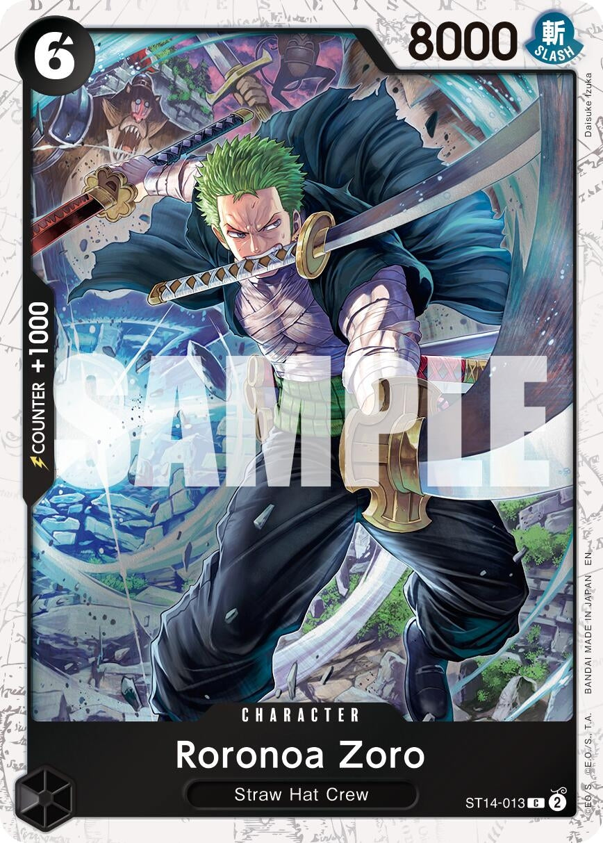 Image for Roronoa Zoro - ST14-013 (Pirate Foil) (ST14-013) - One Piece Card Game