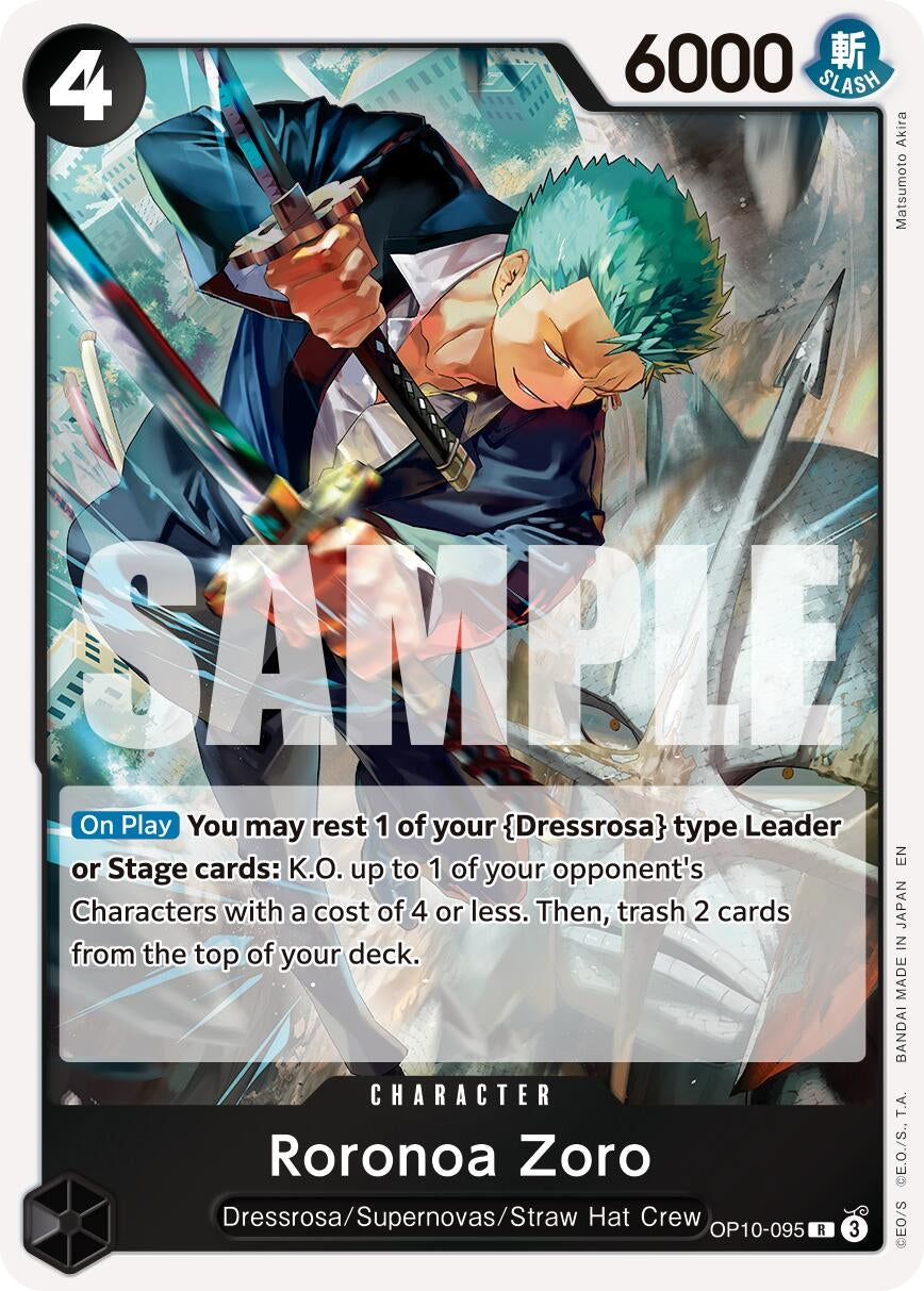 Image for Roronoa Zoro - OP10-095 (Reprint) (OP10-095) - One Piece Card Game
