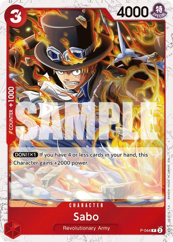 Image for Sabo - P-044 (Pirate Foil) (P-044) - One Piece Card Game