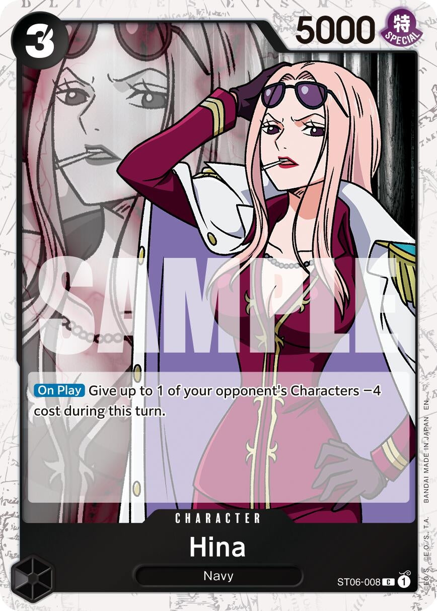 Image for Hina (Pirate Foil) (ST06-008) - One Piece Card Game