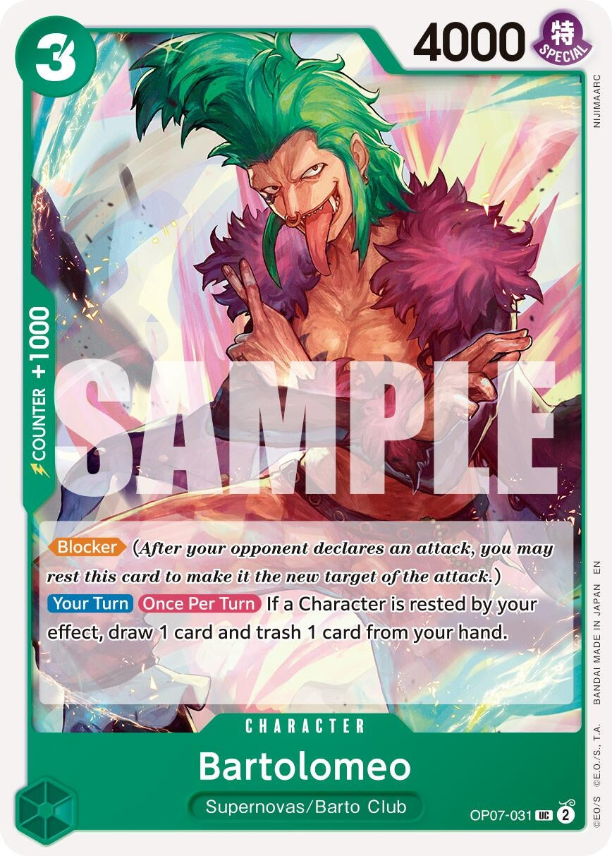 Image for Bartolomeo (Reprint) (OP07-031) - One Piece Card Game