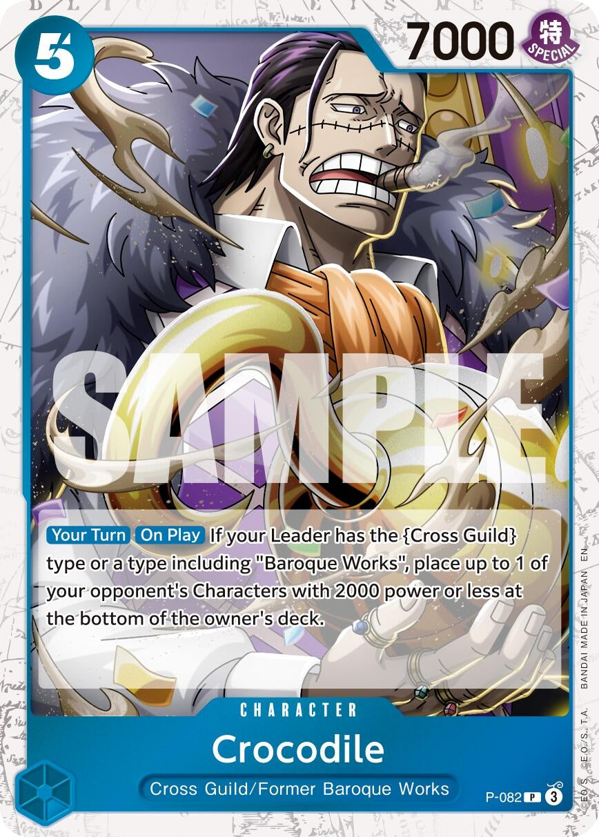 Image for Crocodile - P-082 (Pirate Foil) (P-082) - One Piece Card Game