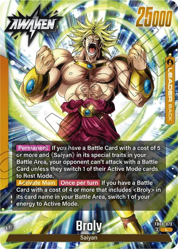 Image for Broly - FB08-073 (FB08-073) - Dragon Ball Super: Fusion World