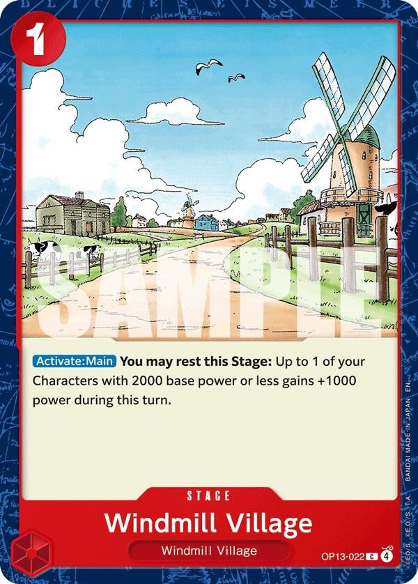Image for Windmill Village (OP13-022) - One Piece Card Game
