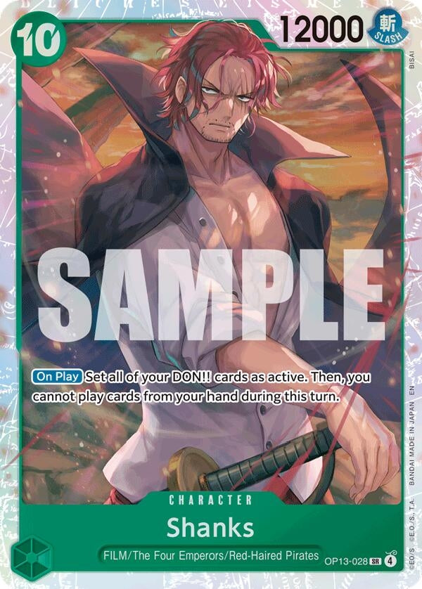 Image for Shanks (028) (OP13-028) - One Piece Card Game