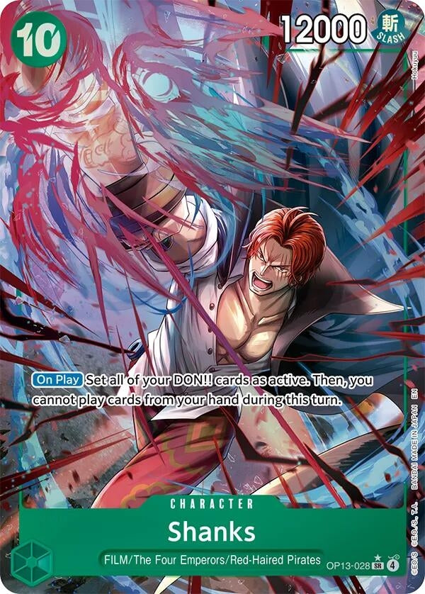 Image for Shanks (028) (Alternate Art) (OP13-028) - One Piece Card Game