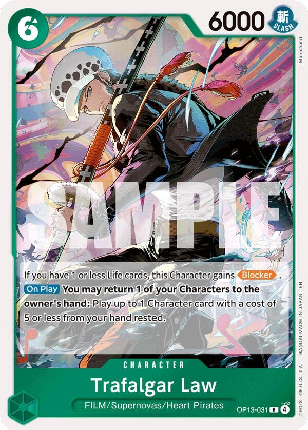 Trafalgar Law (OP13-031) – Royalty Cards and Collectibles