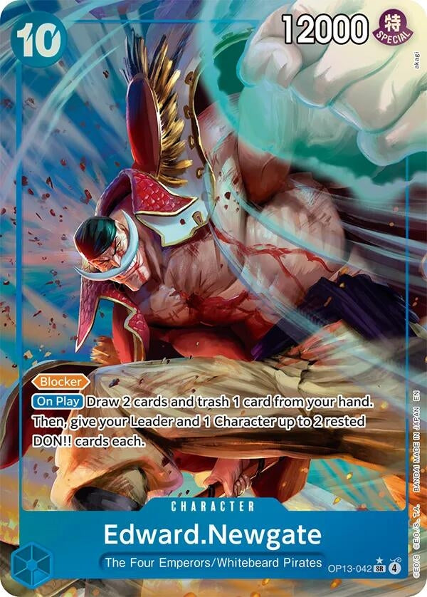 Edward.Newgate (Alternate Art) (OP13-042) – Royalty Cards and Collectibles
