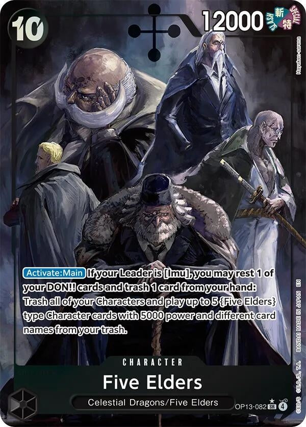 Image for Five Elders (Alternate Art) (OP13-082) - One Piece Card Game