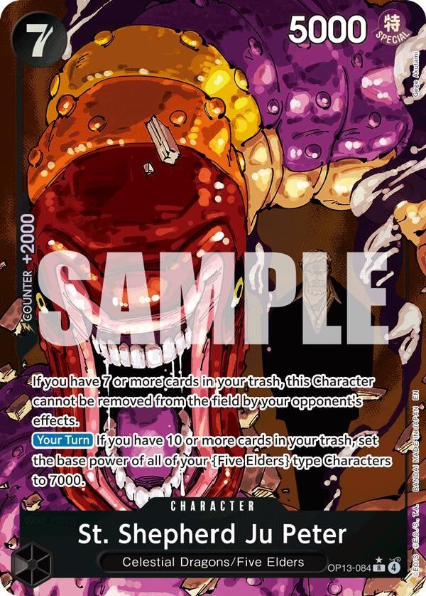 Image for St. Shepherd Ju Peter (Alternate Art) (OP13-084) - One Piece Card Game