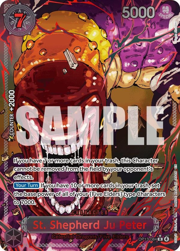 Image for St. Shepherd Ju Peter (Parallel) (OP13-084) - One Piece Card Game