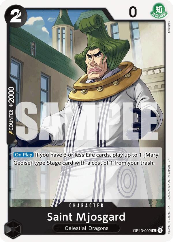 Image for Saint Mjosgard (OP13-092) - One Piece Card Game