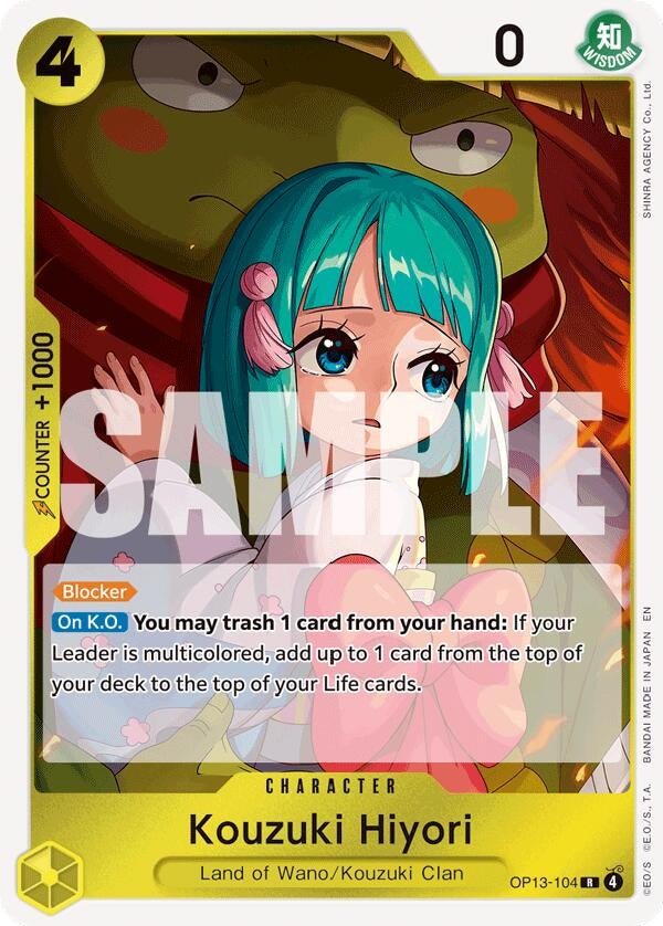 Image for Kouzuki Hiyori (OP13-104) - One Piece Card Game