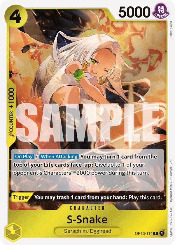 Image for S-Snake (OP13-114) - One Piece Card Game