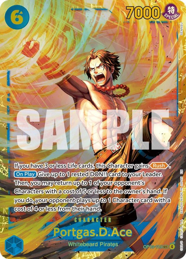 Image for Portgas.D.Ace (119) (OP13-119) - One Piece Card Game