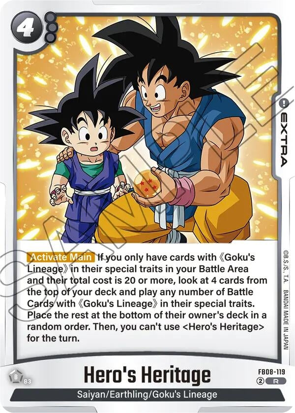 Image for Hero's Heritage (FB08-119) - Dragon Ball Super: Fusion World