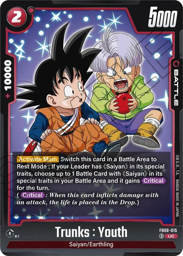 Image for Trunks : Youth - FB08-015 (FB08-015) - Dragon Ball Super: Fusion World