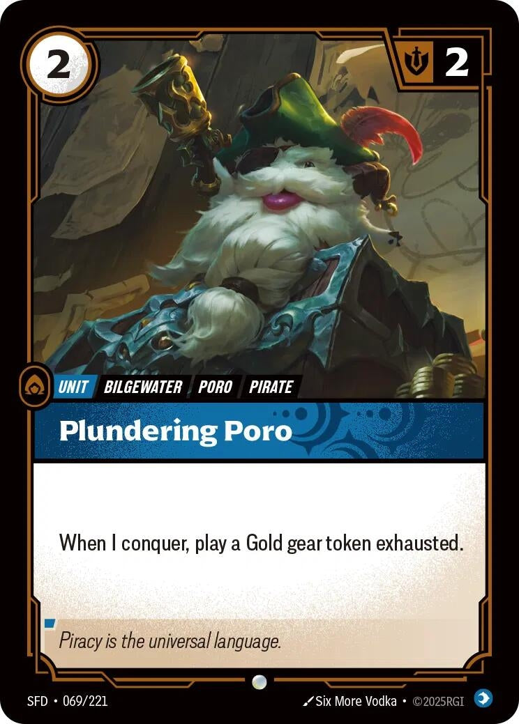Image for Plundering Poro (069/221) - Riftbound: League of Legends Trading Card Game