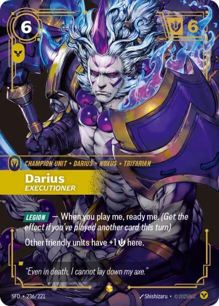 Image for Darius - Executioner (Overnumbered) (236/221) - Riftbound: League of Legends Trading Card Game