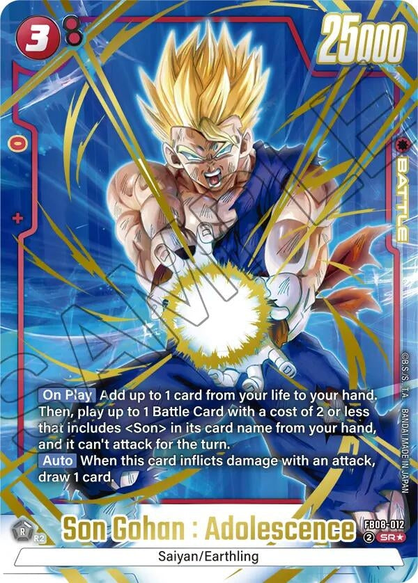 Image for Son Gohan : Adolescence - FB08-012 (Alternate Art) (FB08-012) - Dragon Ball Super: Fusion World