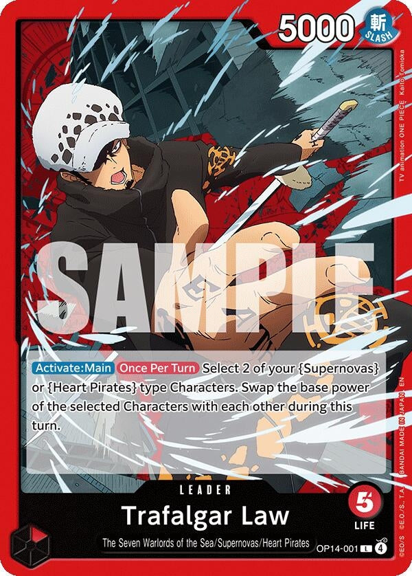 Image for Trafalgar Law - OP14-001 (OP14-001) - One Piece Card Game