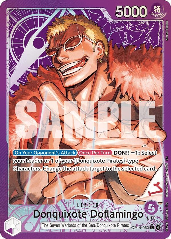 Image for Donquixote Doflamingo - OP14-060 (Alternate Art) (OP14-060) - One Piece Card Game