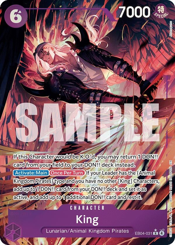 Image for King (Alternate Art) (EB04-031) - One Piece Card Game
