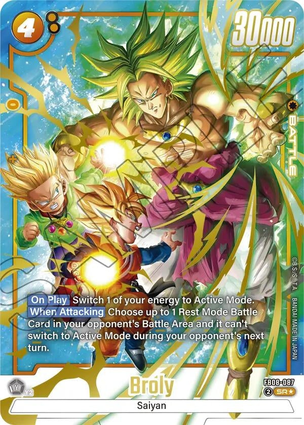 Image for Broly - FB08-087 (Alternate Art) (FB08-087) - Dragon Ball Super: Fusion World