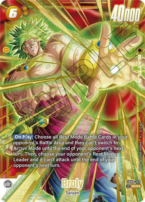 Image for Broly - FB08-122 (Alternate Art) (FB08-122) - Dragon Ball Super: Fusion World