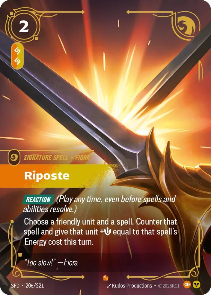 Image for Riposte (206/221) - Riftbound: League of Legends Trading Card Game