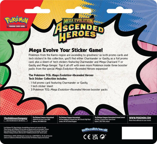 Pokemon - Mega Evolution: Ascended Heroes Tech Sticker Collection - Charmander