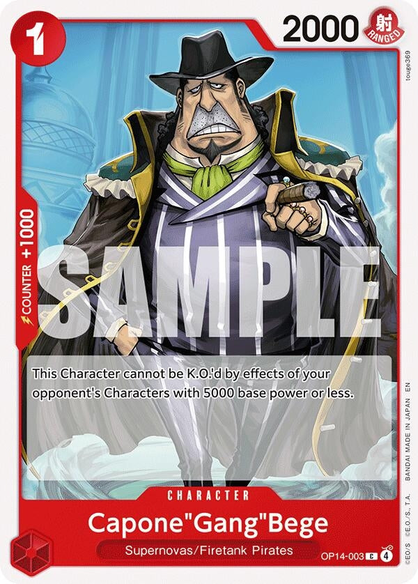 Image for Capone"Gang"Bege (OP14-003) - One Piece Card Game