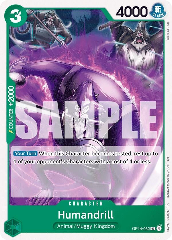 Image for Humandrill (OP14-032) - One Piece Card Game