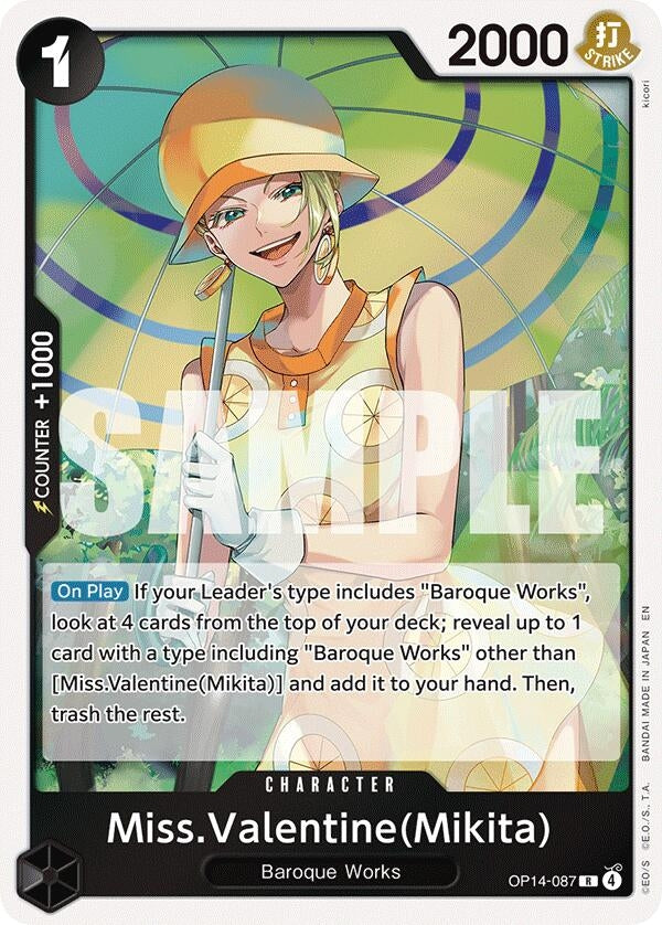 Image for Miss.Valentine(Mikita) (OP14-087) - One Piece Card Game