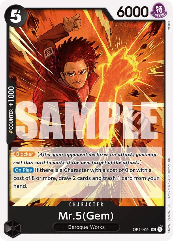 Image for Mr.5(Gem) (OP14-094) - One Piece Card Game